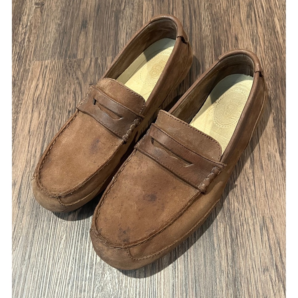 UGG Australia Mens Chester Penny Loafer Suede Brown Shoes 1008831 Size 14